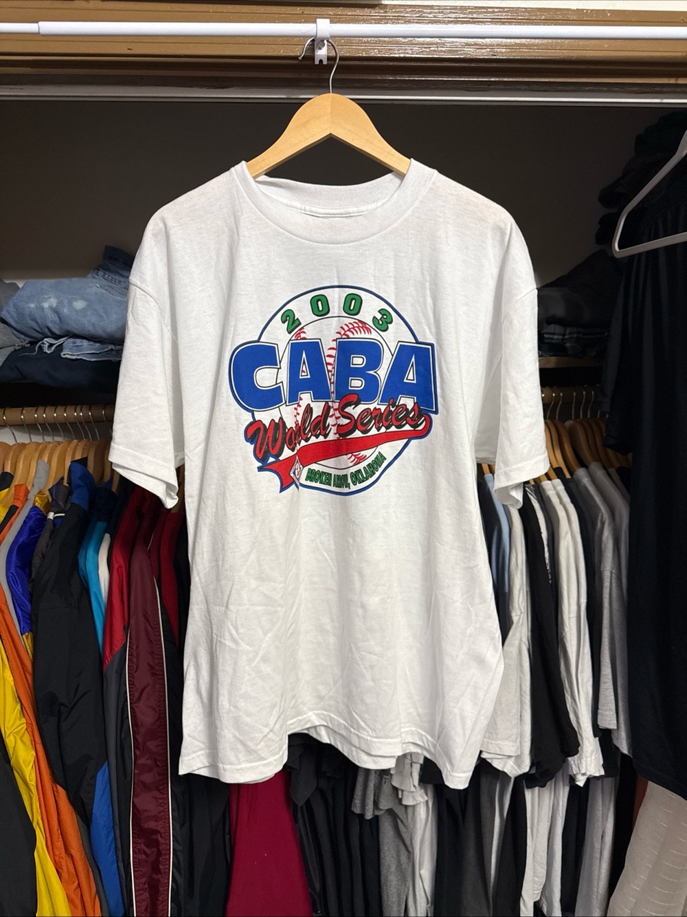 Vintage 2003 CABA World Series Brasil Champions T-Shirt Size XL